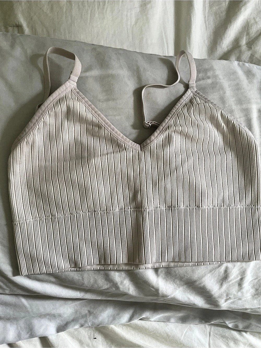 Auden Seamless Brami Striped White Large